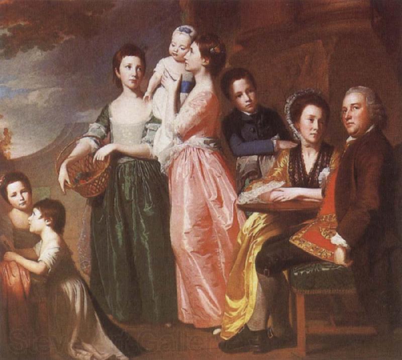 George Romney THe Leigh Family Norge oil painting art